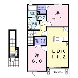 フォレスト　Ｔ・Ｈ　１の物件間取画像